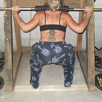 Squat on way down...2011